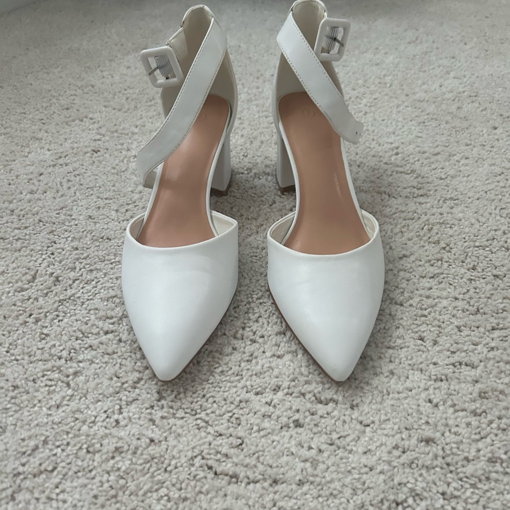 Elegant White Women's Heels
